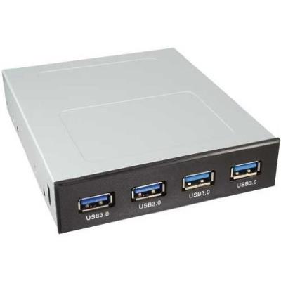 Frontpanel für den floppy schacht - 4x usb 3.0 - schwarz