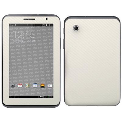 Designfolien@Folix Fx-Carbon-Alpine Film Décoratif Pour Samsung Galaxy Tab 2 7.0 Gt-P3100 Motif Fibre De Carbone Blanc