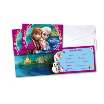 Set d'invitations La reine des Neiges