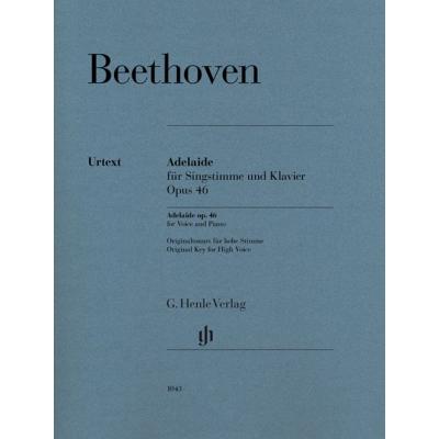 Beethoven Ludwig Van - Adelaide Op.46 - Voix Haute/Piano