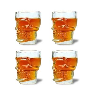 Bouteille crystal whisky en tête de mort 500ml shooter insolite