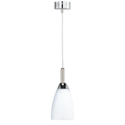 Honsel 77431 Lustre 40 W E14 Nickel Dépoli Verre Blanc