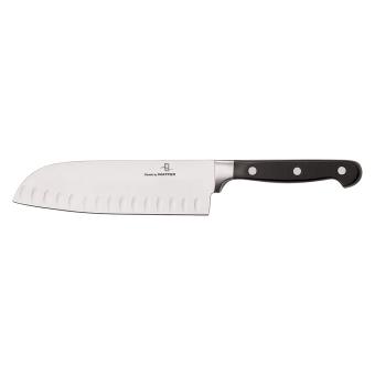 Couteau Santoku De 17,8 Cm, Couteau De Chef Japonais, Couteau De Cuisine Professionnel En Acier Inoxydable 5Cr13, Lame Ultra Tranchante Avec Manche Ergonomique Santoku