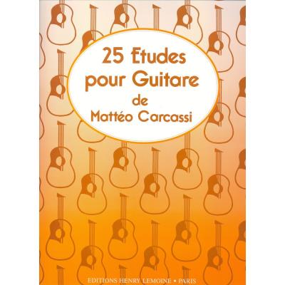 Méthodes et pédagogie LEMOINE CARCASSI MATTEO - ETUDES (25) OP.60 - GUITARE Guitare acoustique