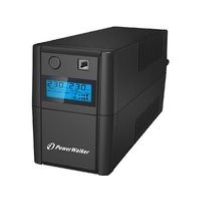 Powerwalker vi 850se lcd iec 850va 480w, 10120092 (line-interactive ups with 4x schuko outlet)