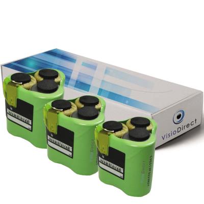 Lot de 3 batteries pour AEG Liliput outil sans fil 3000mAh 3.6V - Visiodirect -
