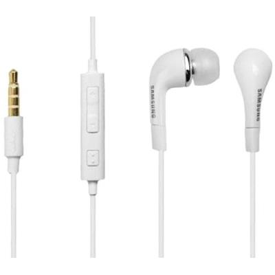 Samsung Ehs64Avfwe Kit Piéton avec Écouteurs Intra-Auriculaires Stéréo Jack 3,5 Mm Molette De Contrôle Du Volume Blanc