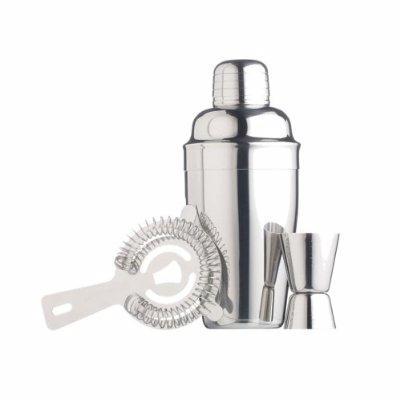 BarCraft 3 Piece Stainless Steel Cocktail Set