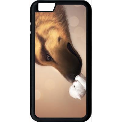 Coque apple iphone 6+ plus amour de chaton chien