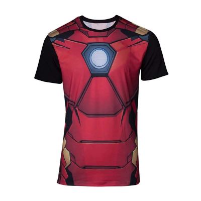 Marvel T-Shirt Sublimated Iron Man Men's T-Shirt Black