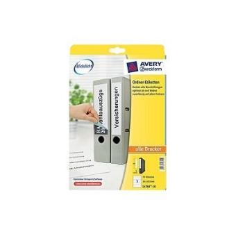 Étiquettes Amovibles Avery Zweckform A4 - 140 Étiquettes 38x192mm - Blanc - Pour Imprimante
