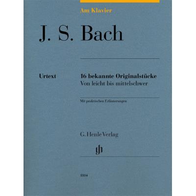 Partitions classique HENLE VERLAG BACH J.S. - 16 BEKANNTE ORIGINALSTUCKE Piano