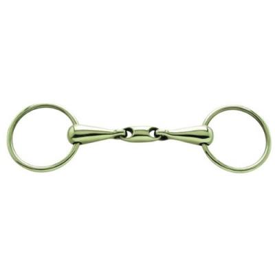 Pfiff 006037-70-125 mors 2 anneaux double brisure argentan 15,5 cm