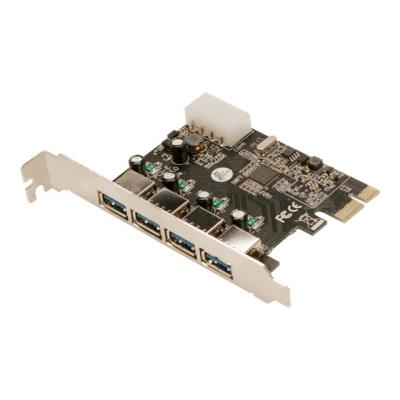 LogiLink USB 3.0 4-Port PCI Express Card - USB-adapter
