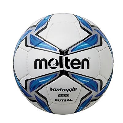 Molten futsal en cuir synthétique-blanc bleu noir