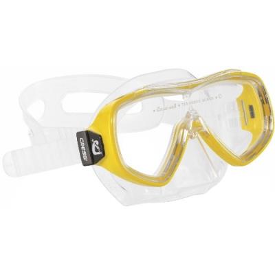 Cressi sub s.p.a. ondina masque de plongée enfant transparent jaune