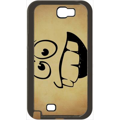 Coque samsung note 2 smiley idiot debile