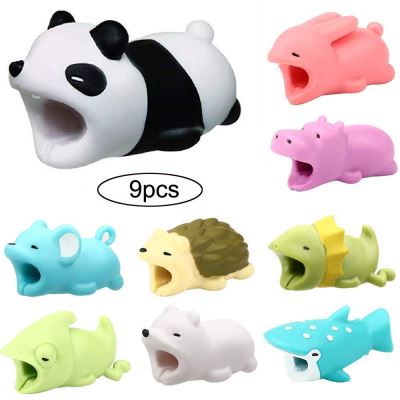 Bite 9pcs Câble Pour Iphone cordon Câble animal Accessoires pour téléphone Protège mignon Pealer1989