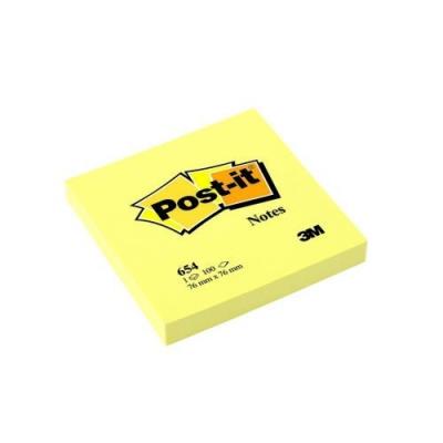 Post-it - Bloc de 100 feuilles Jaune Pastel uni 76x76mm