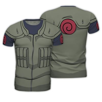 ABYstyle - Naruto Shippuden - Replica T-Shirt - Kakashi - Kaki - Homme (XL)