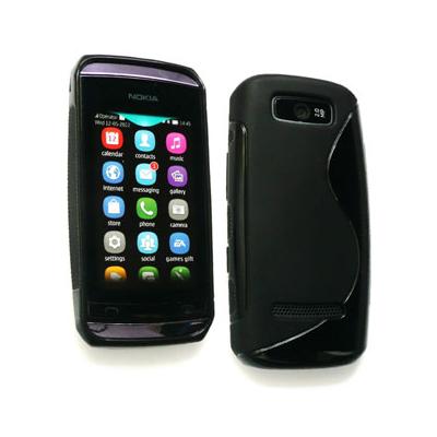 Housse S-Line noire pour Nokia Asha 305 Asha 306