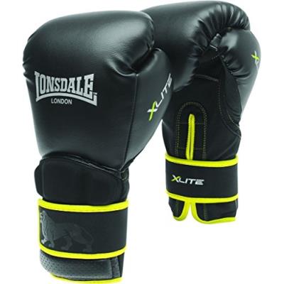 Lonsdale x-lite gants dentraînement noir vert 283,49 g 10 oz