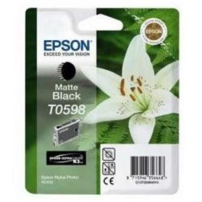 Epson T0598 Cartouche D'Encre D'Origine Noire Mate Pour R2400