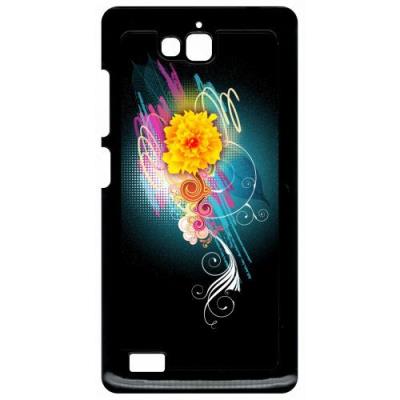 Coque huawei honor 3c et 3c 4g flower vector designs
