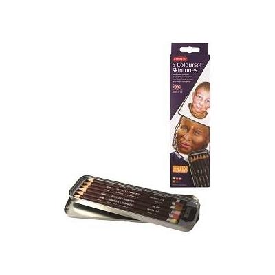 Derwent Boite metal 6 Crayons Coloursoft