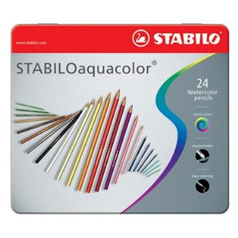 STABILO AQUACOLOR BOŒTE 24 CRAYONS
