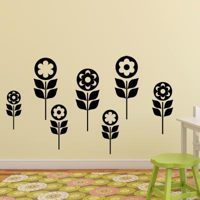 Pick and Stick Sticker Mural Vallée de l'enfant - 25 x 35 cm, Noir