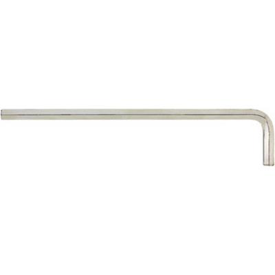 Clé coudée à 6 pans, modèle long, nickelé, Cote s/plats : 2,5 mm, Long. des branches 113 x 20 mm