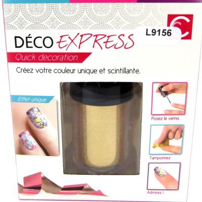 Déco express ongles 'Coloriage' doré