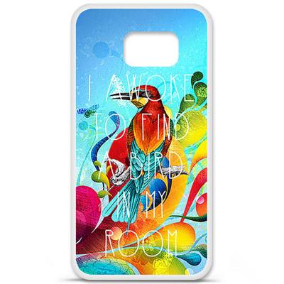 Coque en silicone imprimée compatible Samsung Galaxy S6 Mocking bird