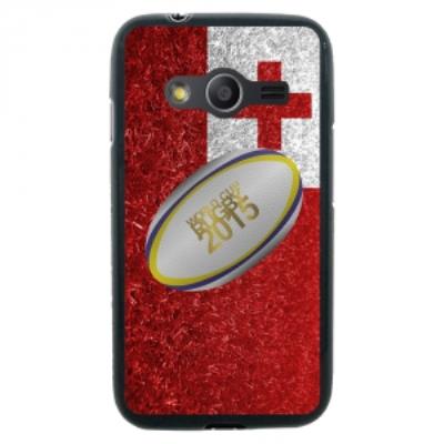 Coque Souple en gel pour Samsung Galaxy Trend 2 Lite avec impression ballon de rugby et drapeau Tong