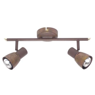 BRILLIANT 3951356 BARRE 2 LUMIÈRES ORIENTABLE LAVA 2 X 40 W E14 MARRON