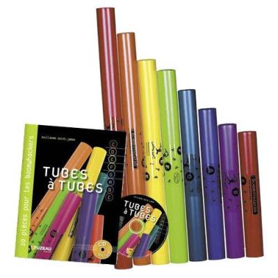 Percussions enfants FUZEAU METHODE TUBES A TUBES + JEU DE BOOMWHACKERS Boomwhackers
