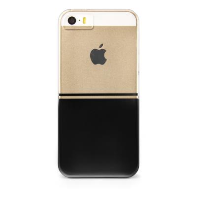 X-Doria Engage Plus - Achterzijde behuizing voor mobiele telefoon - metaal, polycarbonaat - zwart - voor Apple iPhone 5, 5s