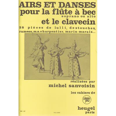Partition Airs Et Danses Pour Flûte à Bec Et Clavecin - Recueil De Musique Baroque