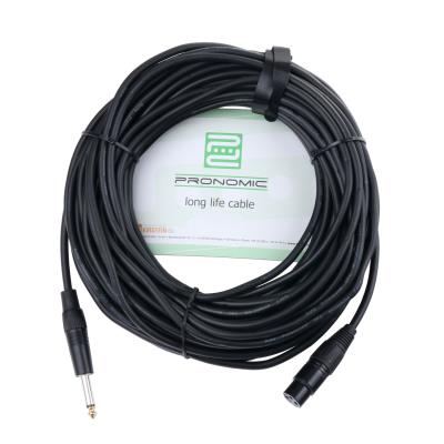 Pronomic Stage XFJ-20 câble micro XLR/jack 20m noir