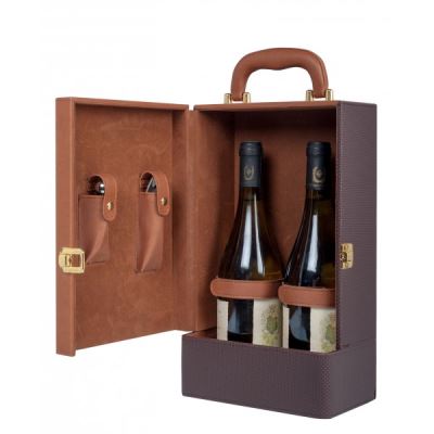 Coffret vin 2 accessoires pour 2 bouteilles de votre choix CC3