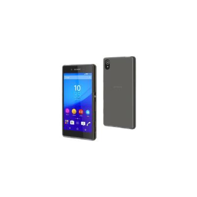 Muvit MFX Minigel - Achterzijde behuizing voor mobiele telefoon - donker rookkleurig - voor Sony XPERIA Z5 Premium