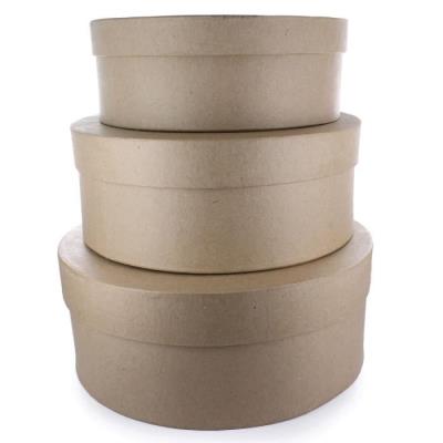 La Fourmi Set De 3 Boîtes Rondes Gigognes 25 X 10 Cm Qxm010