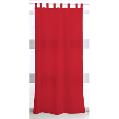 Rideau à pattes - 140 x 260 cm - Rouge