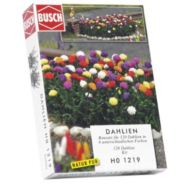 HORNBY FRANCE - BUSCH - 1219 - CIRCUIT - TRAIN - DAHLIAS