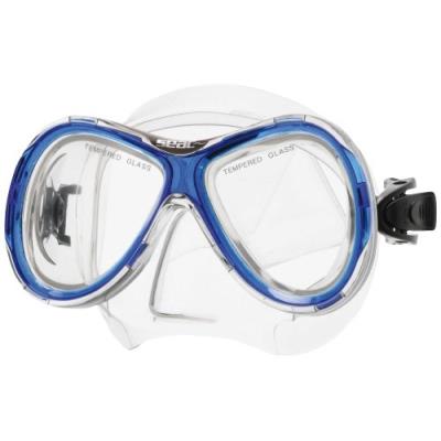 Seac capri md siltra masque en pvc de snorkeling garçon femme bleu