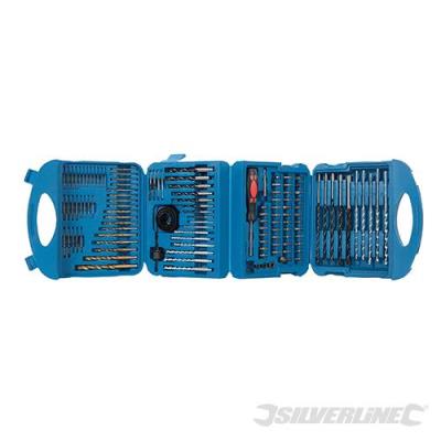 Mallette de 126 accessoires assortis pour perceuse Silverline