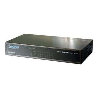 PLANET GSD-803 - switch - 8 poorten - desktop