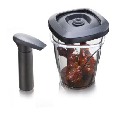 Vacuvin 2976460 boîte à marinade + pompe 1,3 l