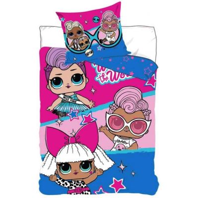 LOL Surprise Run - Parure de Lit Enfant - Housse de Couette Coton